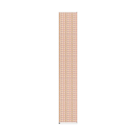 Peach Gingham Wrapping Paper, Pastel Checkered Wrapping Paper, Simple Gift Wrap Roll, Modern Checked Wrapping Paper, Peach Plaid