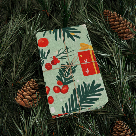 Spruce Wrapping Paper / Christmas Stationery / Holiday Gift Wrapping for Christmas, Xmas