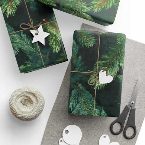 Colorado Spruce Gift Wrapping Paper / Christmas Tree Gift Wrap / Festive Holiday Present Paper!