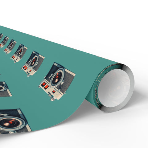 Vintage Camera Gift Wrap | Leica Rangefinder Style Gift Wrapping Paper