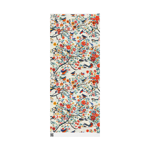 Modern Bird Wrapping Paper / Autumn Leaves Gift Wrap Paper Spring / Gift Wrap Nature / Gift Wrap Forest / Flower Wrapping Paper