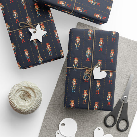 Nutcracker Wrapping Paper Roll, Nutcracker Gift Wrap, Elegant Christmas Gift Wrap, Christmas Wrapping Paper, Seasonal Gift Wrap