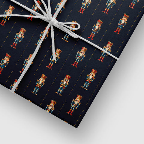 Nutcracker Wrapping Paper Roll, Nutcracker Gift Wrap, Elegant Christmas Gift Wrap, Christmas Wrapping Paper, Seasonal Gift Wrap